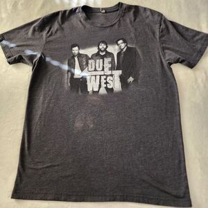 Next Level Due West Gray Tshirt With Graphics Size Large